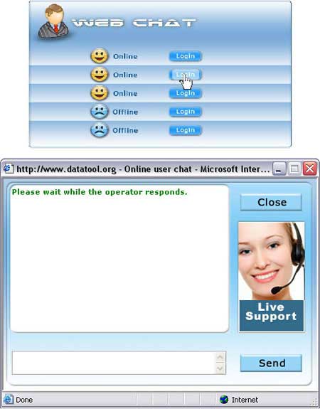 Multi Operator Live Chat Script screen shot