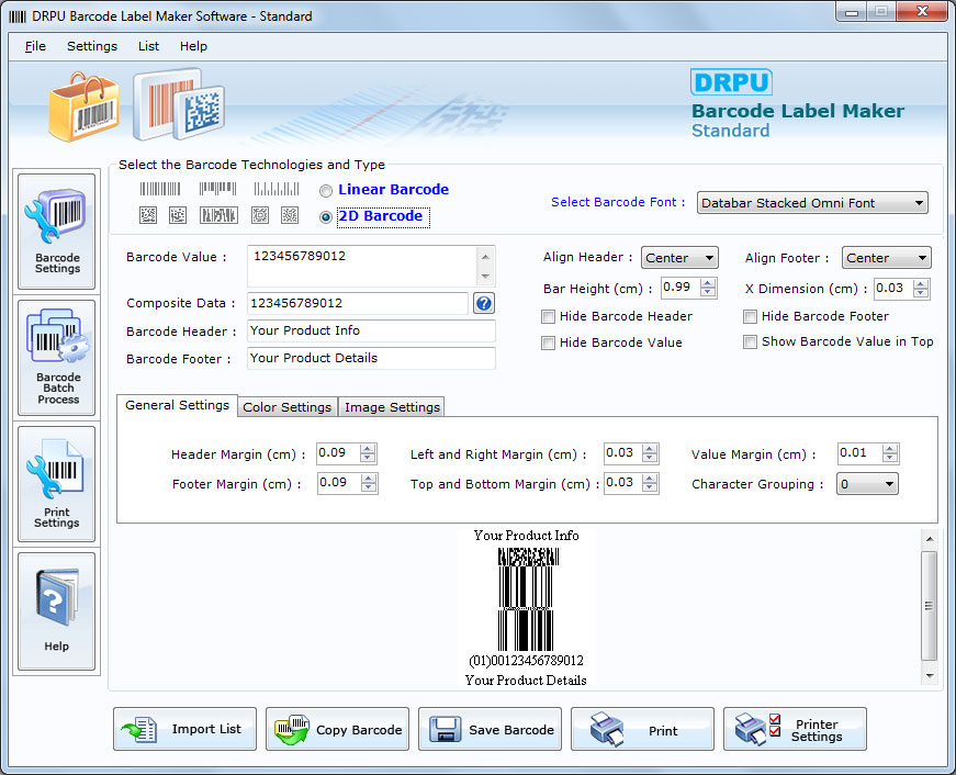 Barcode Label Creator and Printing Software