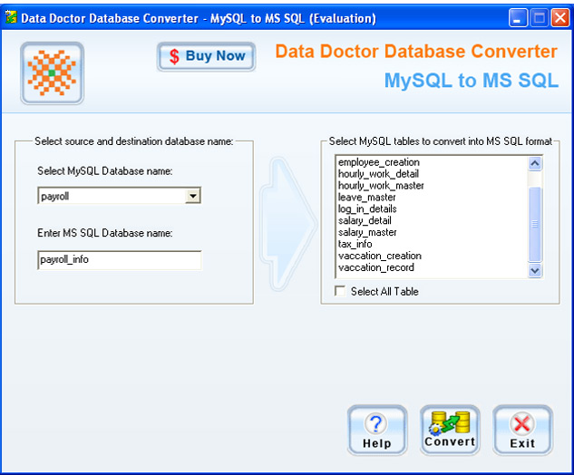 MySQL to MSSQL Database Converter Software<